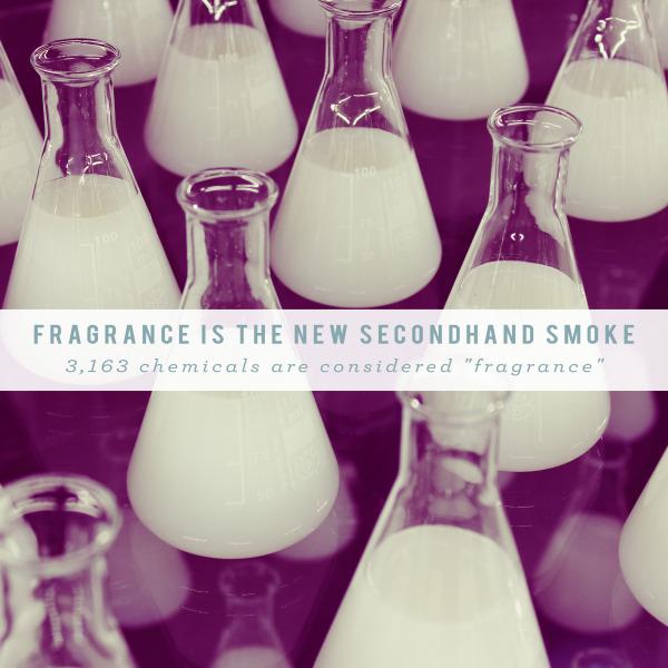 featured image: Fragrance Is The New Secondhand Smoke | Eliminate Synthetic Fragrance To Improve Your Health