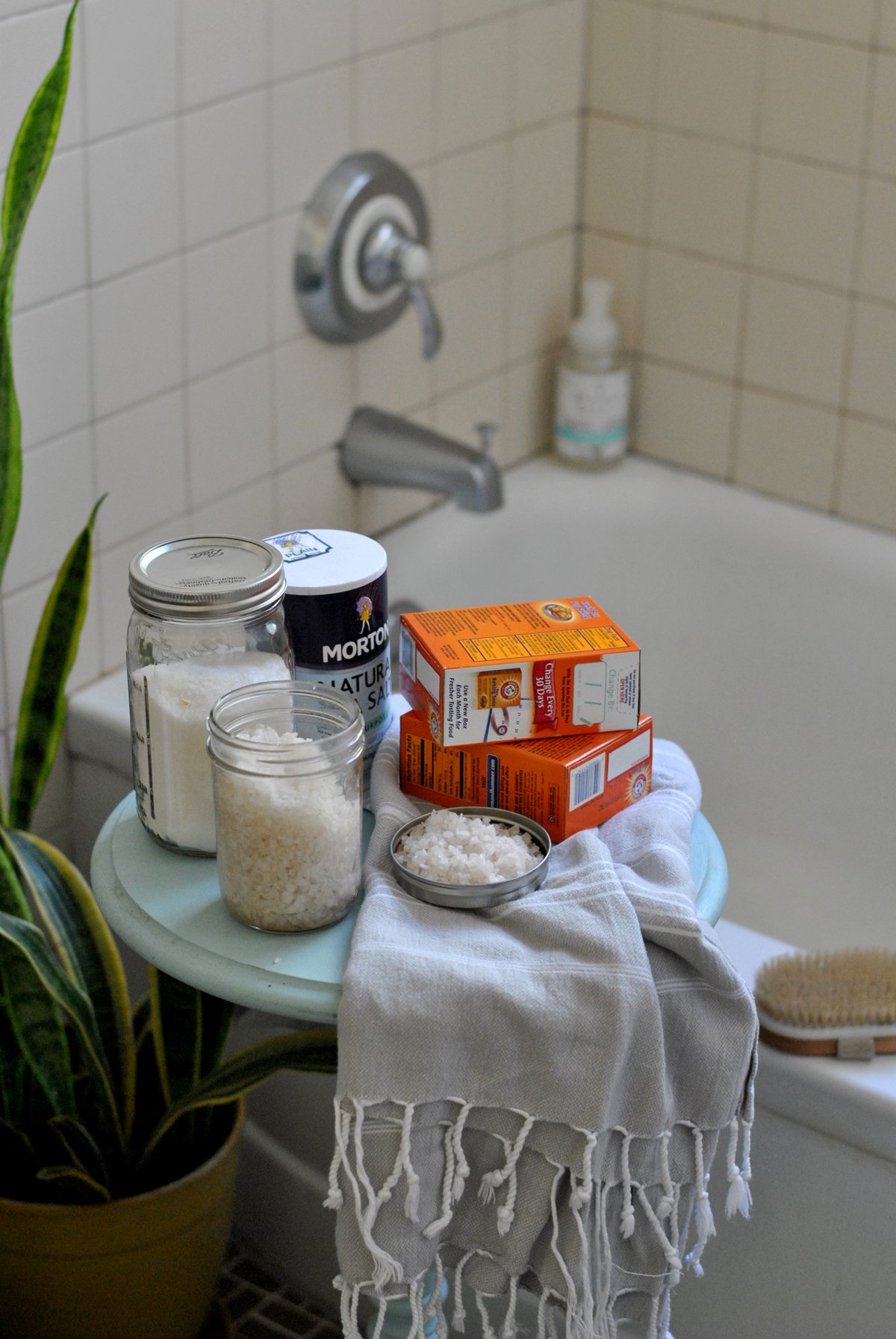 Salt and Soda Soak to Neutralize Radiation Exposure (after airplane travel) | Branch Basics