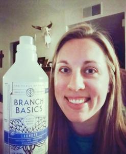 Woman posing with Branch Basics
