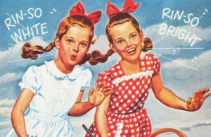 Rinso Twins Vintage Laundry Ad Branch Basics